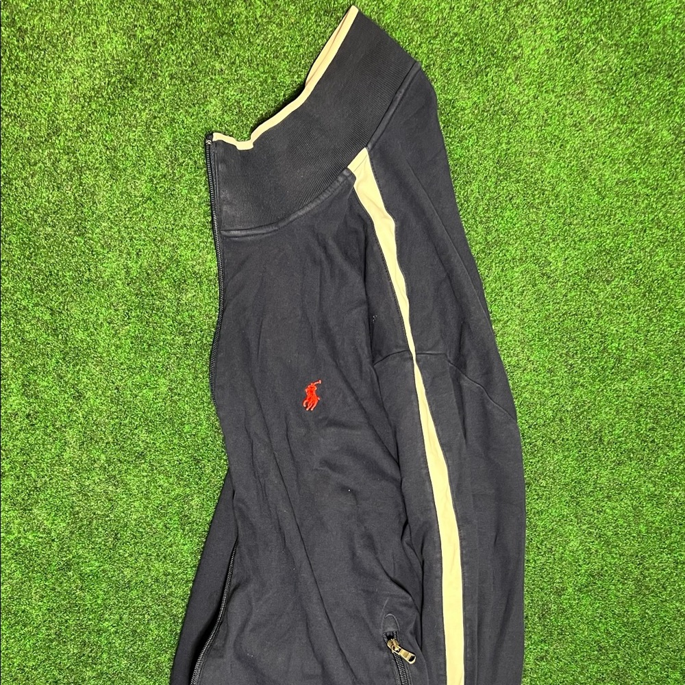 Polo Ralph Lauren Jacket - XL - Blue, white stripe, red man